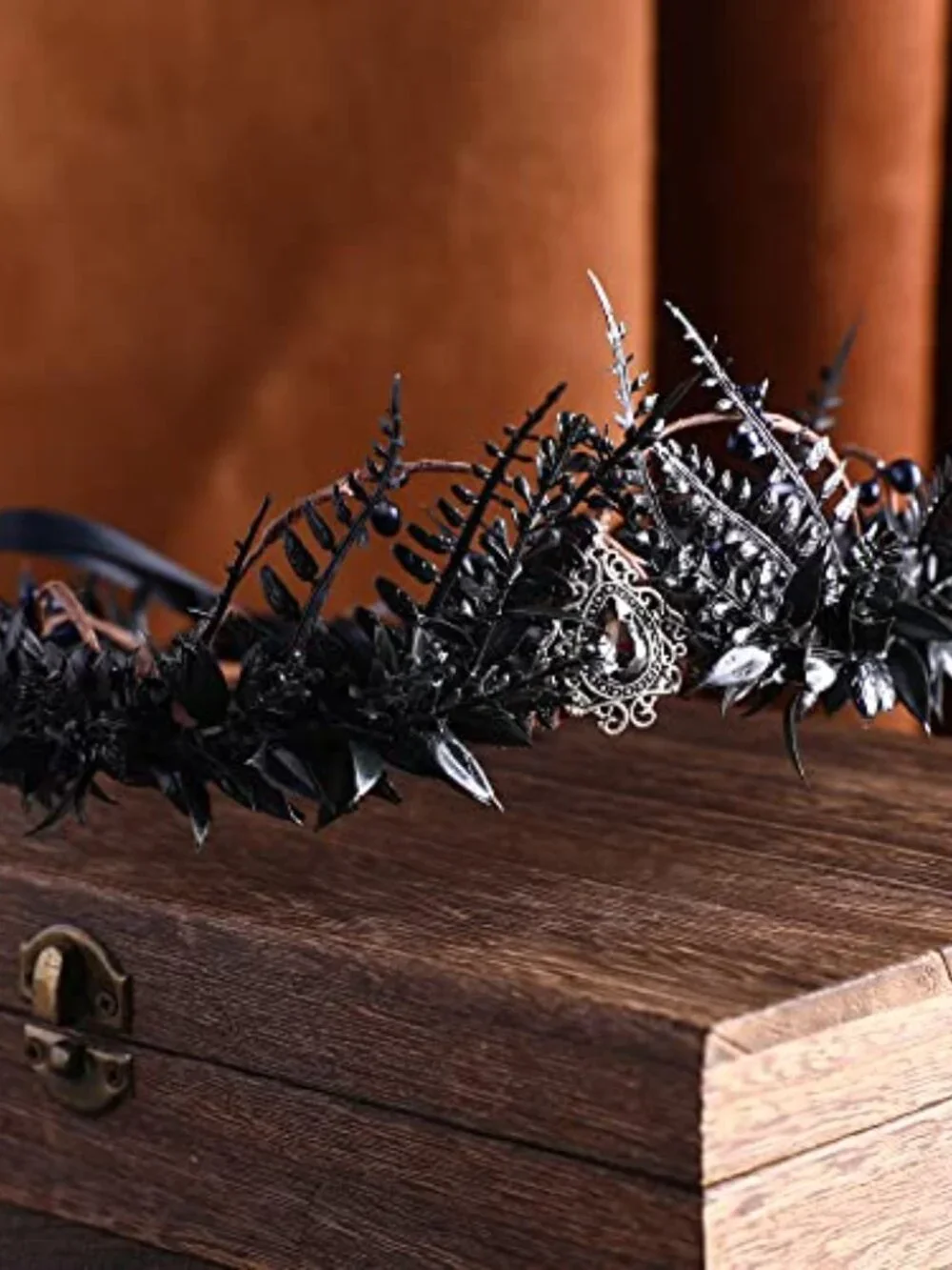 Handmade Gothic Flower Crown Twig Tiara Headpiece for Men Women Halloween